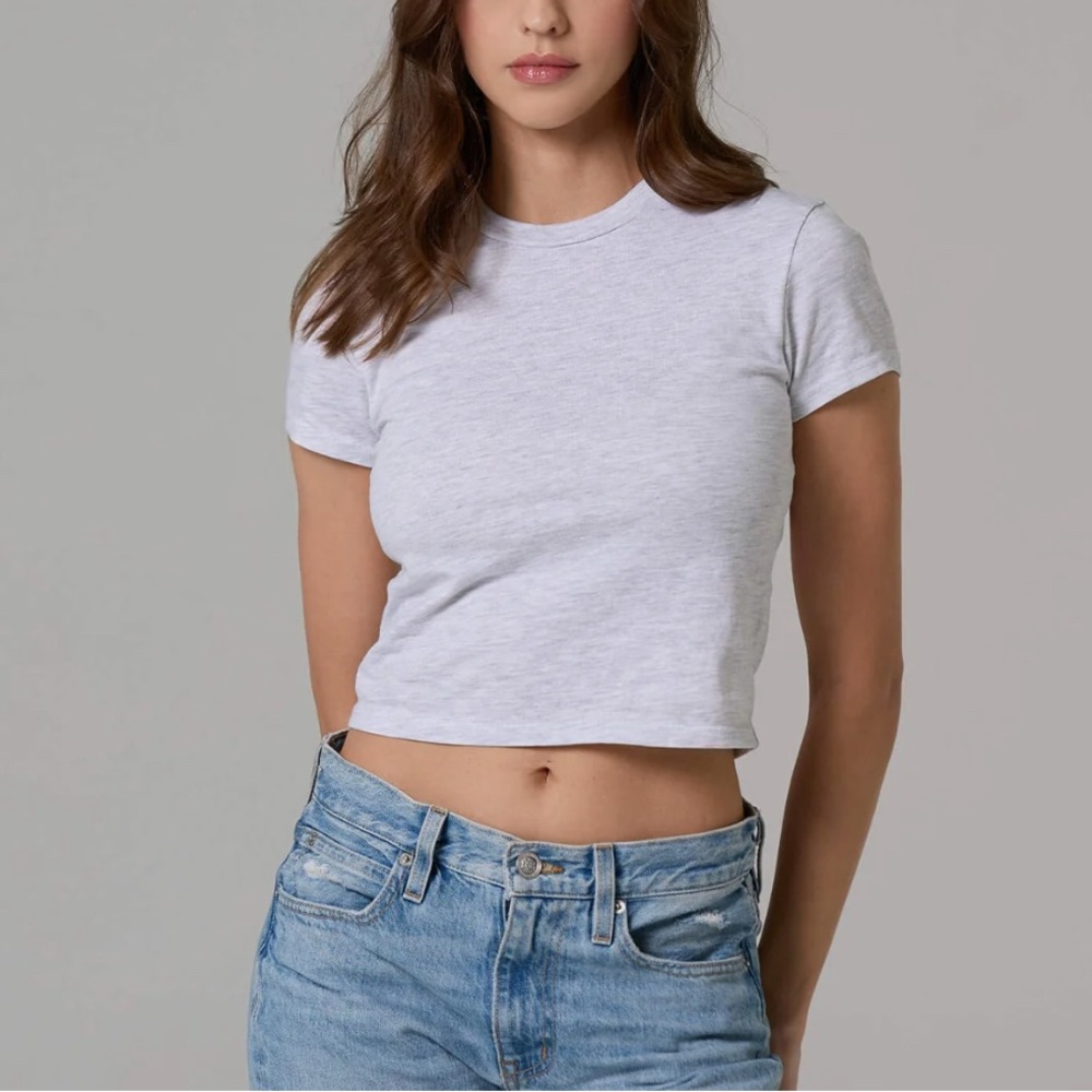 Talentless crop top light blue